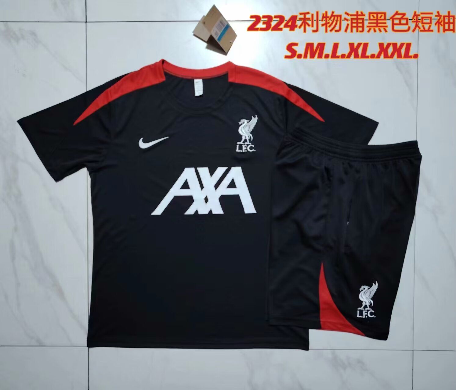 AAA Quality Liverpool 23/24 Black/Red Training Kit Jerseys
